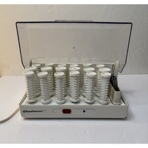 Vintage Windmere Hot Hair Curlers SS-182 Hairsetter 18 Rollers 20 Clips Salon